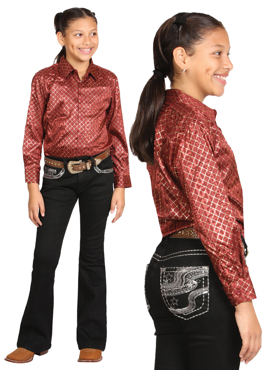 Girls Centenario Premium Bootcut Jeans -  Black Denim 45907
