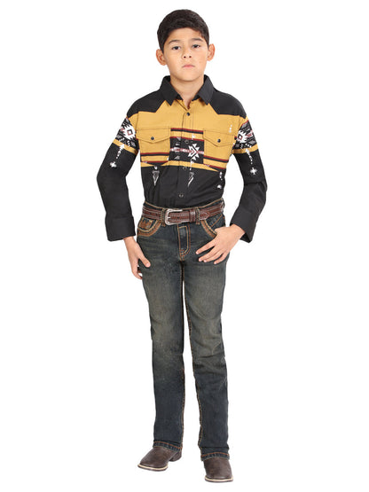 Boys Centenario Premium Bootcut Jeans - Tinted Green Denim  45911