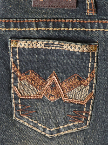 Boys Centenario Premium Bootcut Jeans - Tinted Green Denim  45911