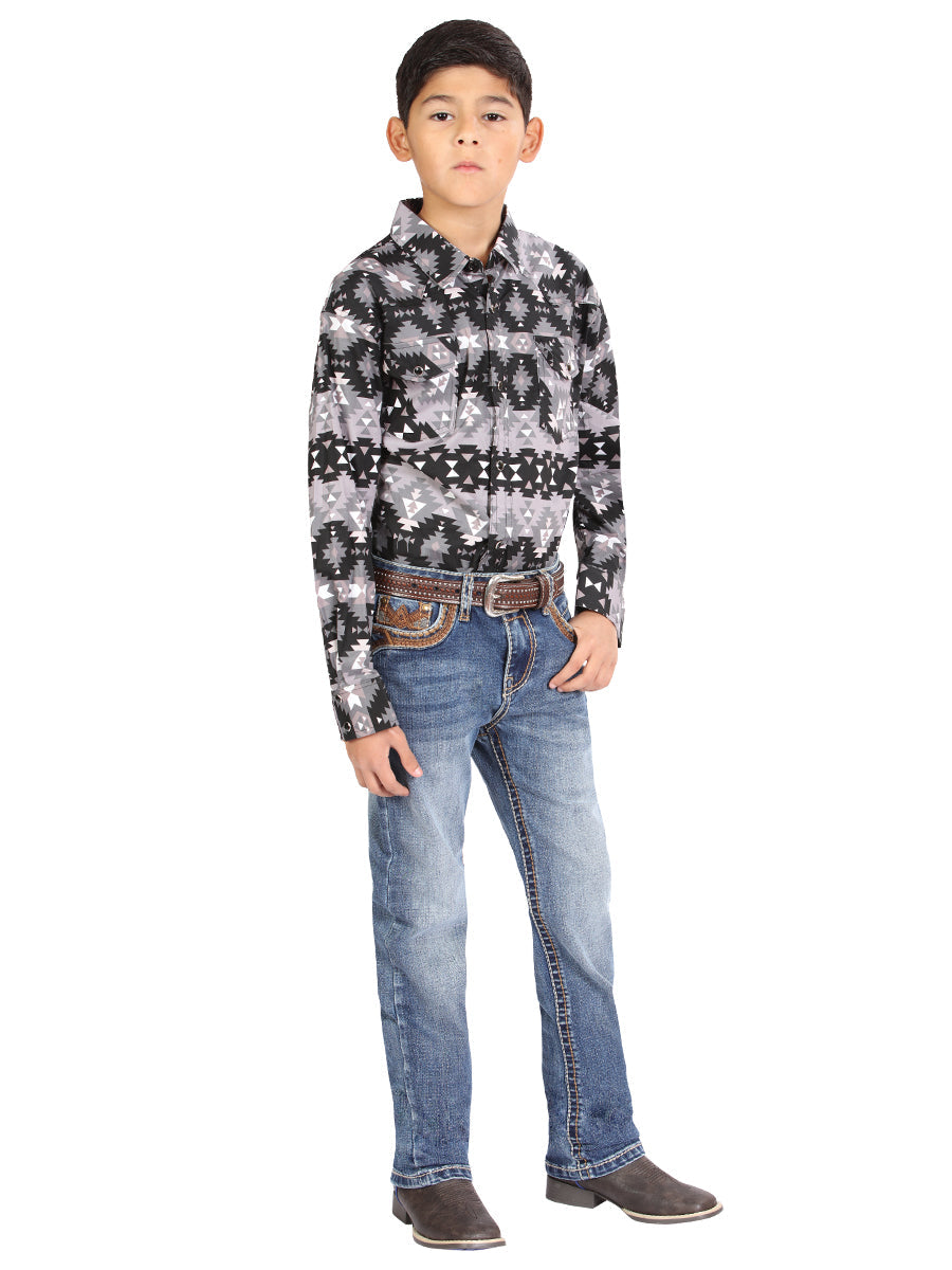 Boys Centenario Premium Bootcut Jeans - Blue Denim 45912