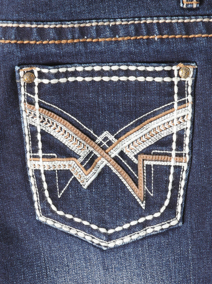 Boys Centenario Premium Bootcut Jeans - Dark Blue Denim 45914