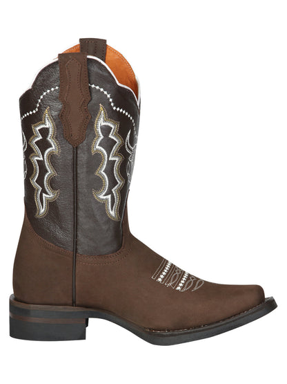 El General Rodeo Boot - Nobuck Camel 51113