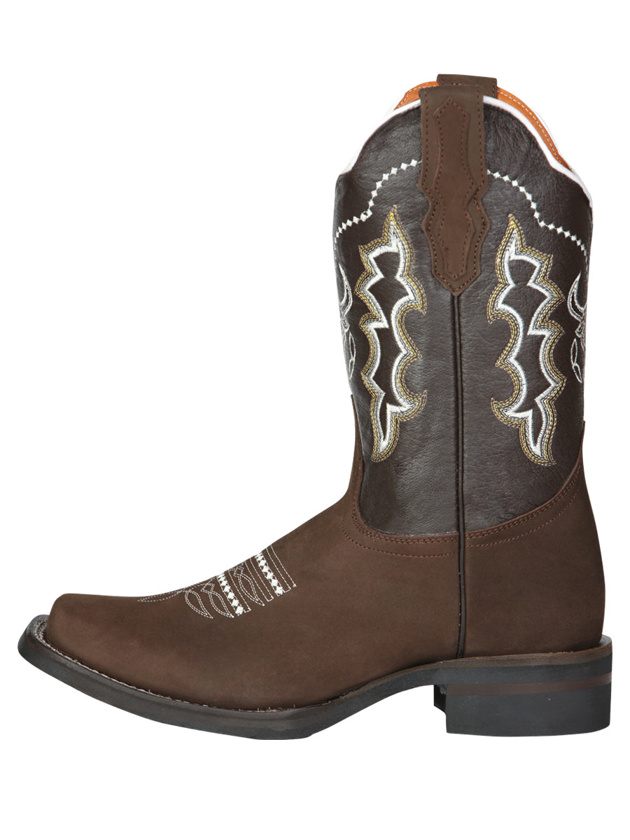El General Rodeo Boot - Nobuck Camel 51113