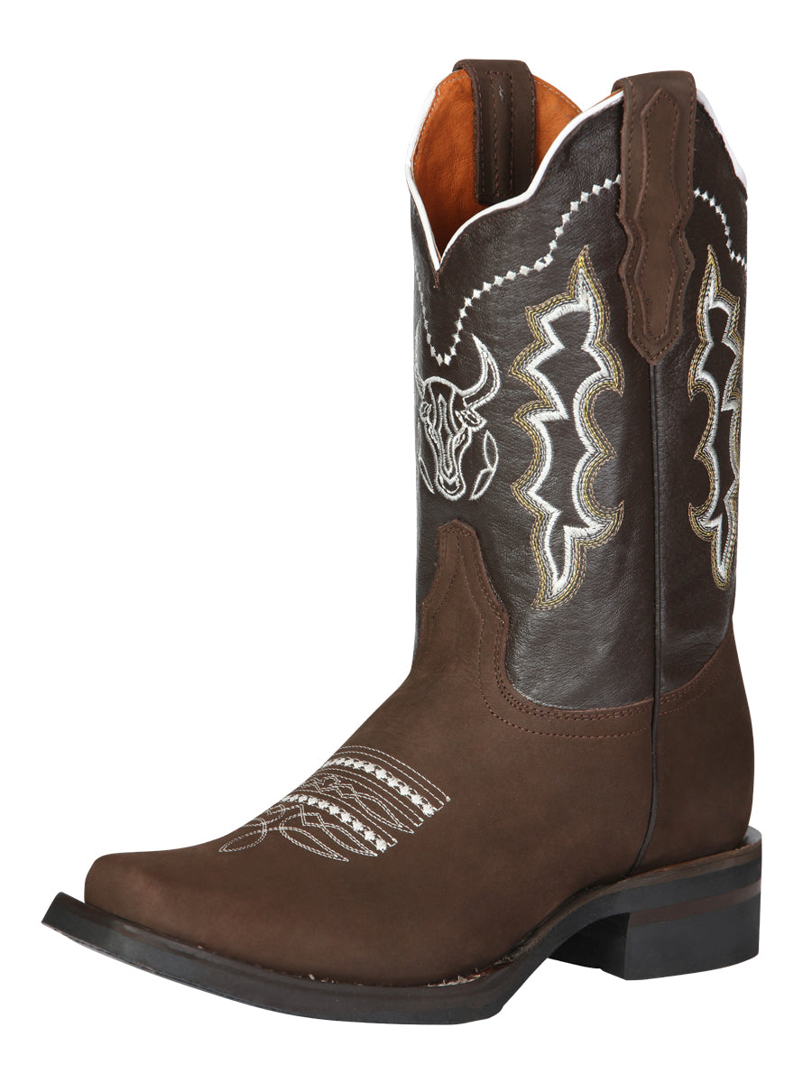 El General Rodeo Boot - Nobuck Camel 51113