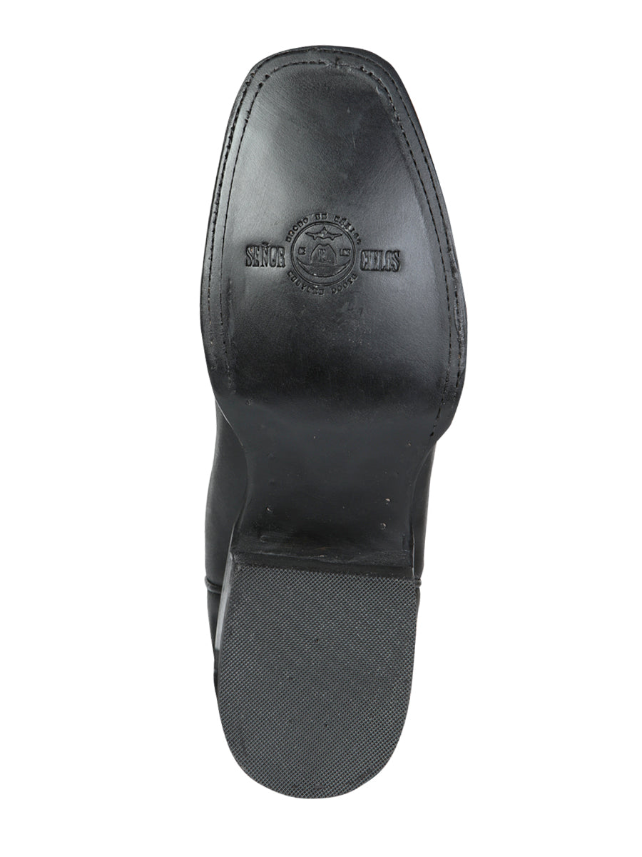 Bota Rodeo El Senor de los Cielos -  leathert Crazy -  Black 124069