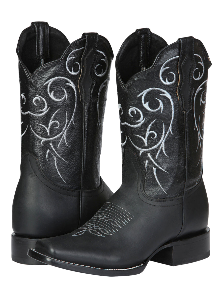 Bota Rodeo El Senor de los Cielos -  leathert Crazy -  Black 124069