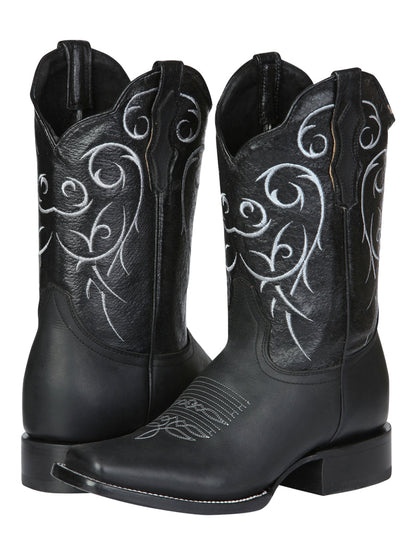 Bota Rodeo El Senor de los Cielos -  leathert Crazy -  Black 124069