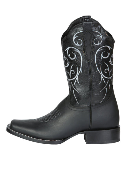 Bota Rodeo El Senor de los Cielos -  leathert Crazy -  Black 124069
