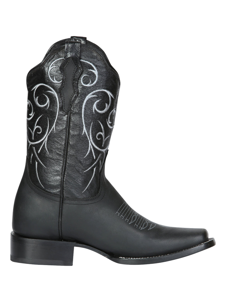 Bota Rodeo El Senor de los Cielos -  leathert Crazy -  Black 124069