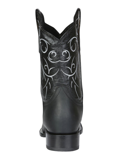 Bota Rodeo El Senor de los Cielos -  leathert Crazy -  Black 124069