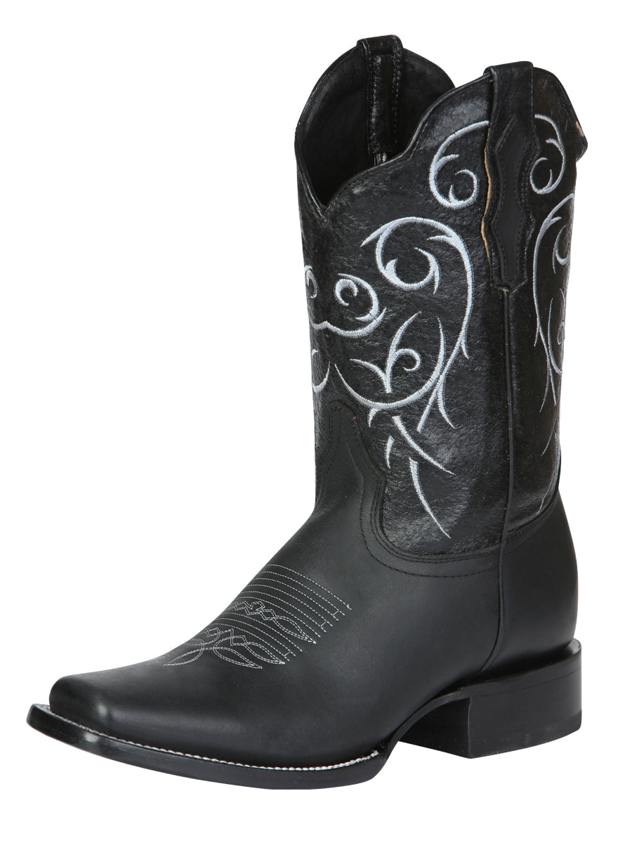 Bota Rodeo El Senor de los Cielos -  leathert Crazy -  Black 124069