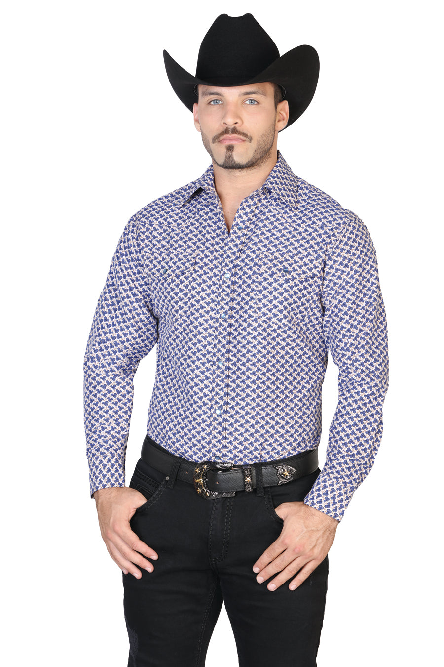 Men's Long Sleeve Denim Shirt El Señor de los Cielos 124790