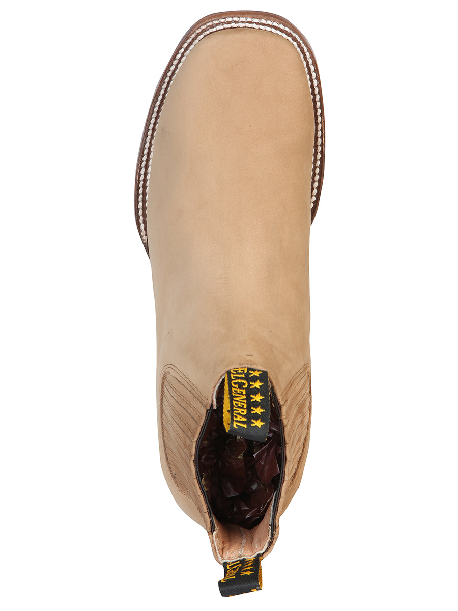 El General Men's Nobuck Ankle Boot - Nobuck Sand 126194
