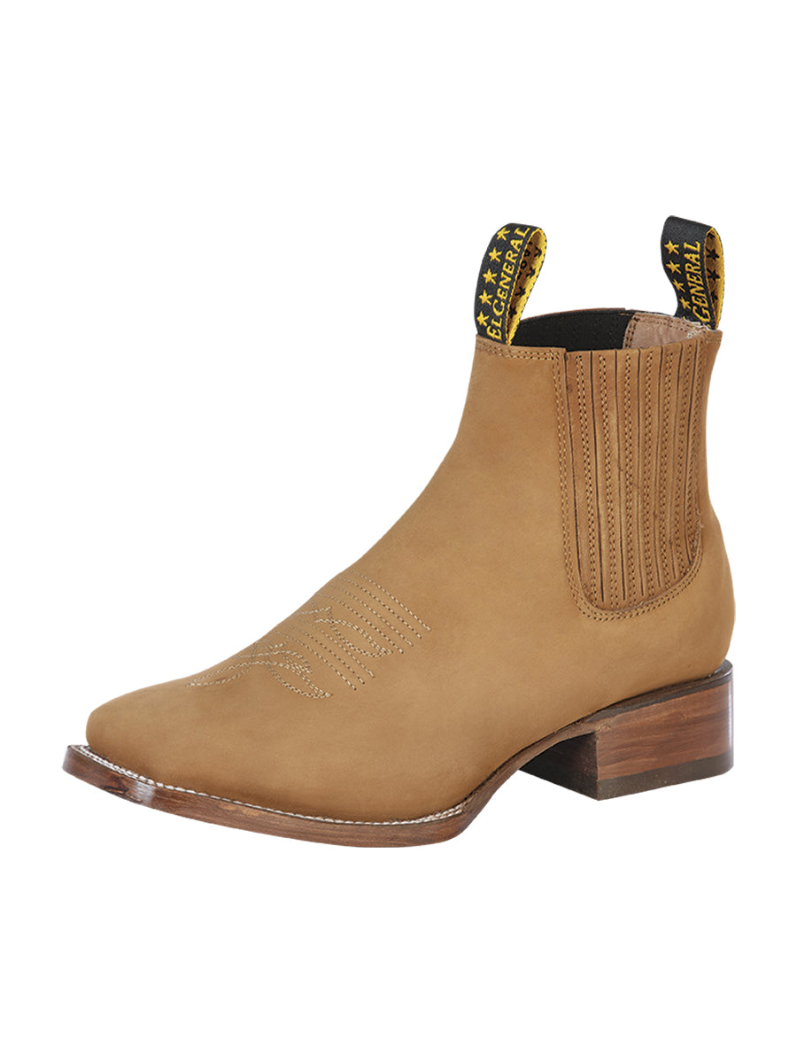 El General Men’s Ankle Boots - Nobuck Old Gold

 126196