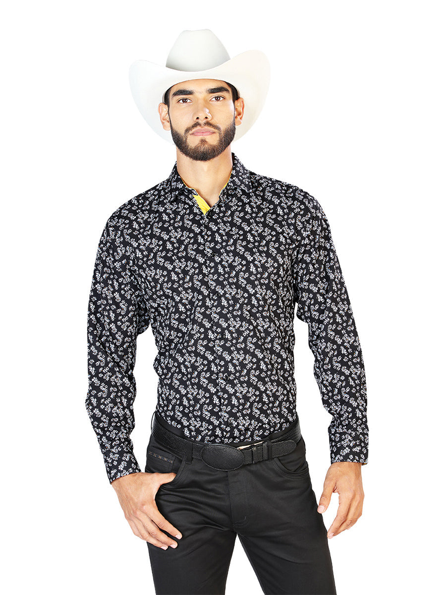 Black Casual Long Sleeve Shirt 126264