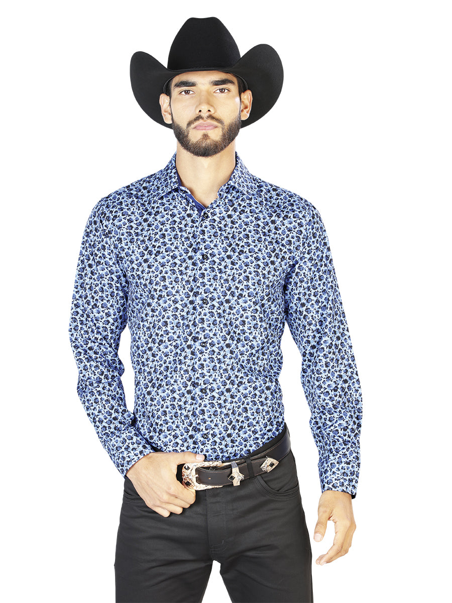 Light Blue Long Sleeve  Shirt 126266