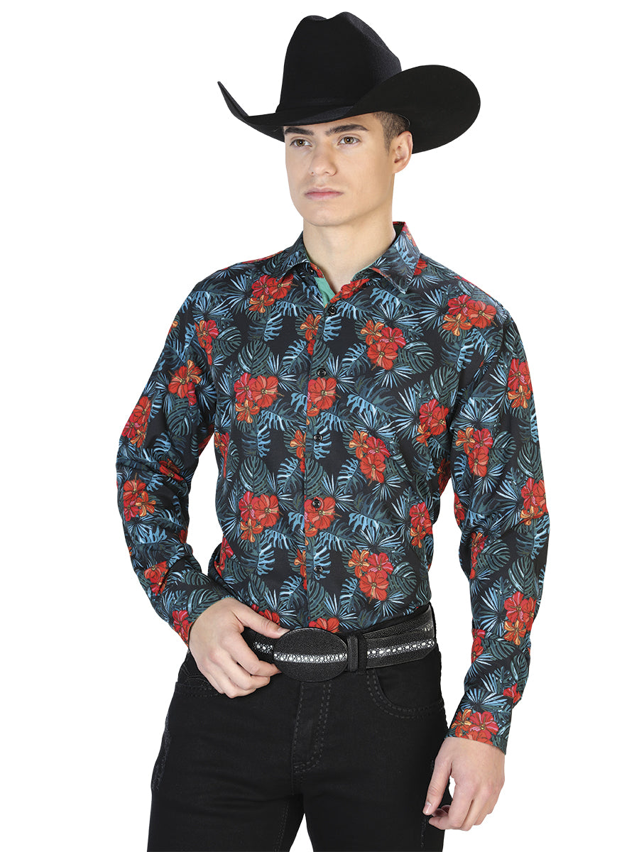 Black Casual Long Sleeve Shirt 126276