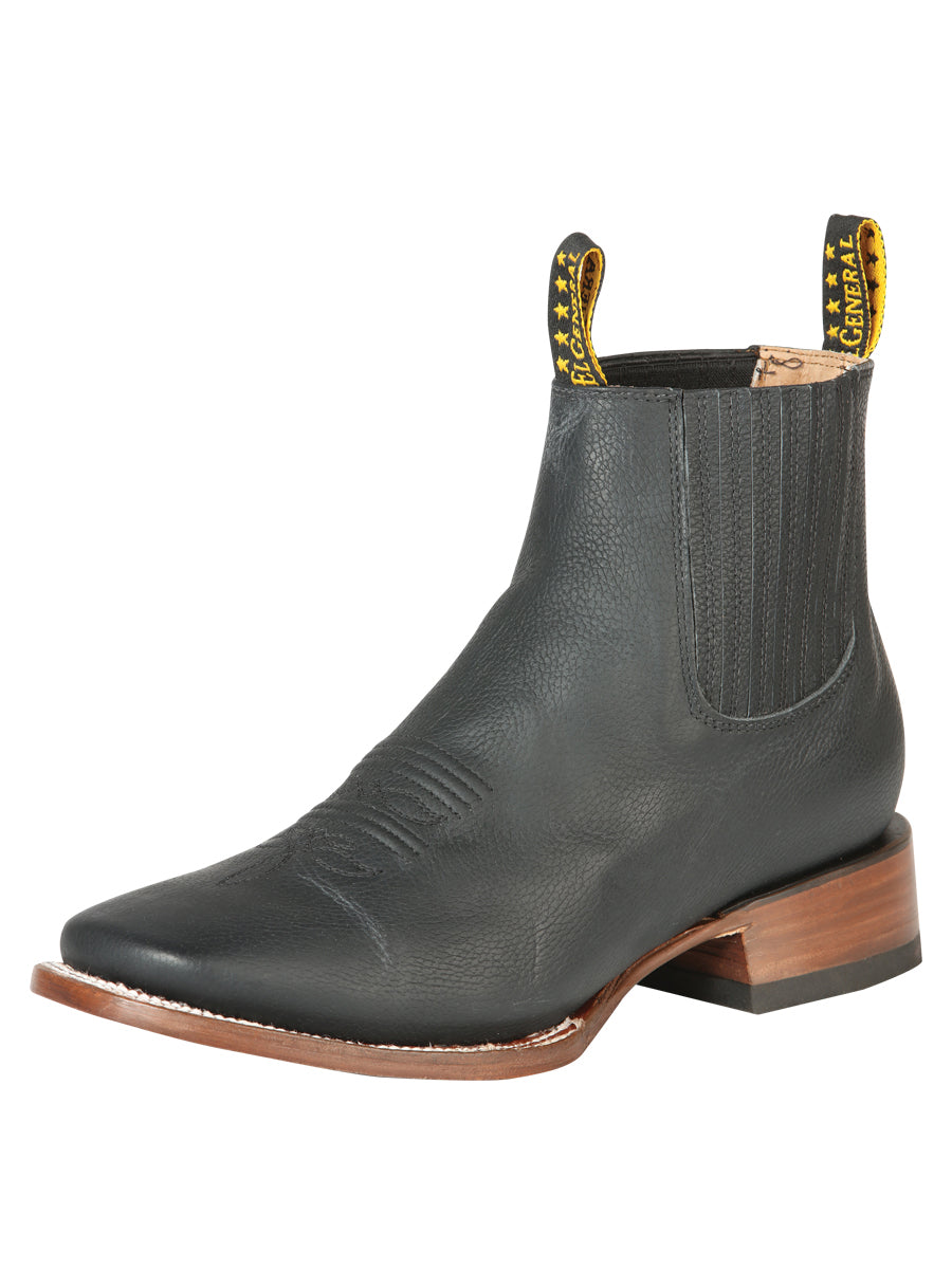 El General Men’s Ankle Boots - Cimarron Leather Black 126610