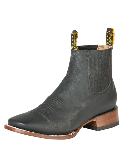 El General Men’s Ankle Boots - Cimarron Leather Black 126610
