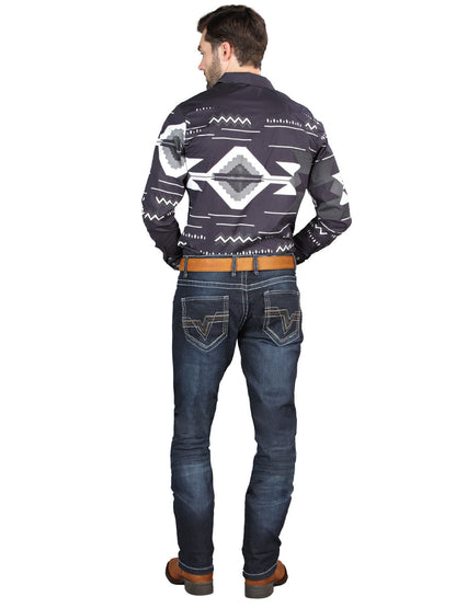El Norteño Skinny Stretch Denim Pants In Dark Blue 126635