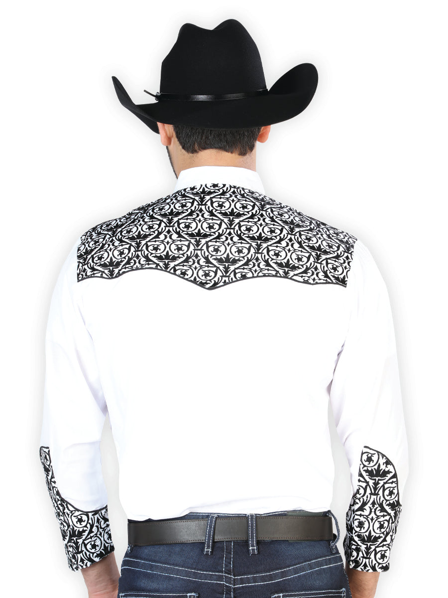 El Señor de los Cielos Embroidery Shirt White/Black 126705