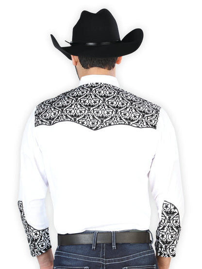 El Señor de los Cielos Embroidery Shirt White/Black 126705