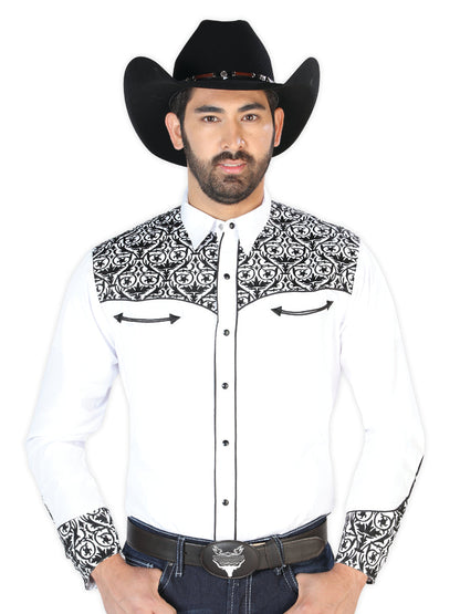 El Señor de los Cielos Embroidery Shirt White/Black 126705