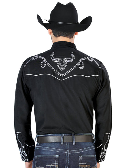 El Señor de los Cielos Embroidery Shirt Black/White 126711