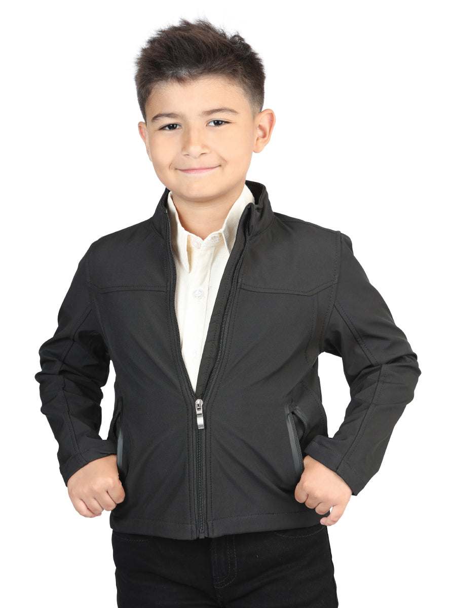 Centenario Kids Jacket 100% Polyester Black 127082