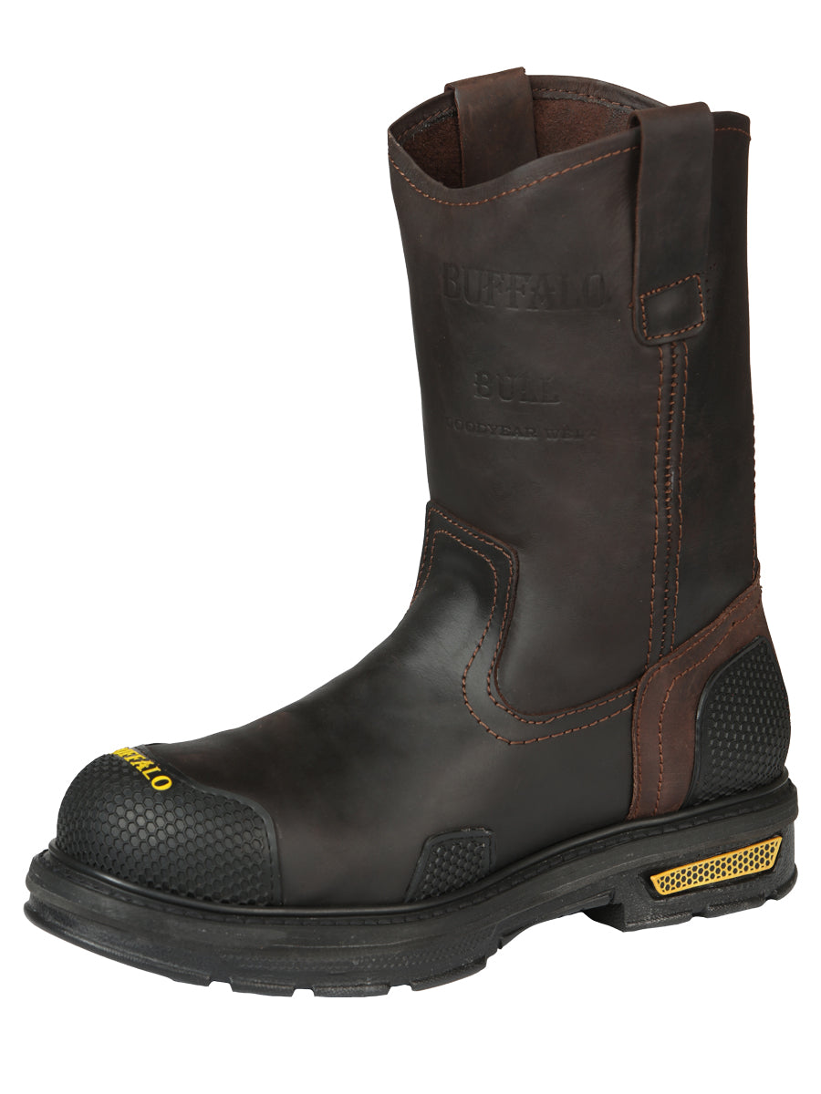 "Buffalo & Bull" Brown Work Boot with Safety Toe 170891