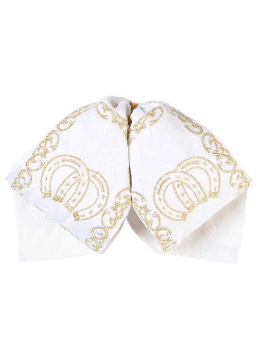Kids 
Mexican Charro Bow Tie 100% Polyester Ivory/Gold  601812