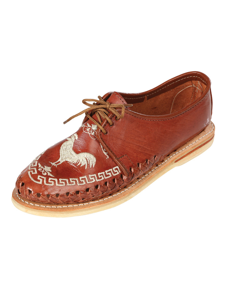 Mexican Artisanal Shoes Leather Honey/Brown 603357