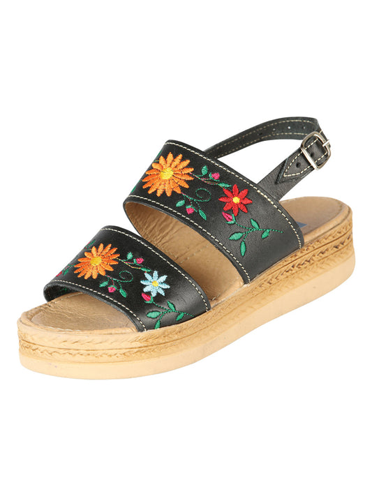 Mexica Artisanal Sandals Leather Black 603953