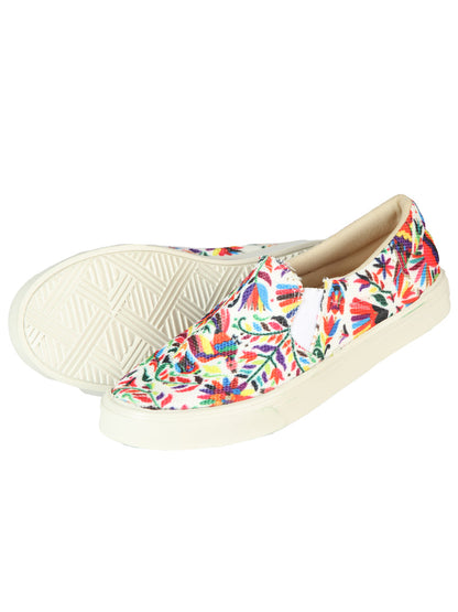 Mexican Artisanal Yute Tennis 50% Cotton, 50% Polyester White  603956
