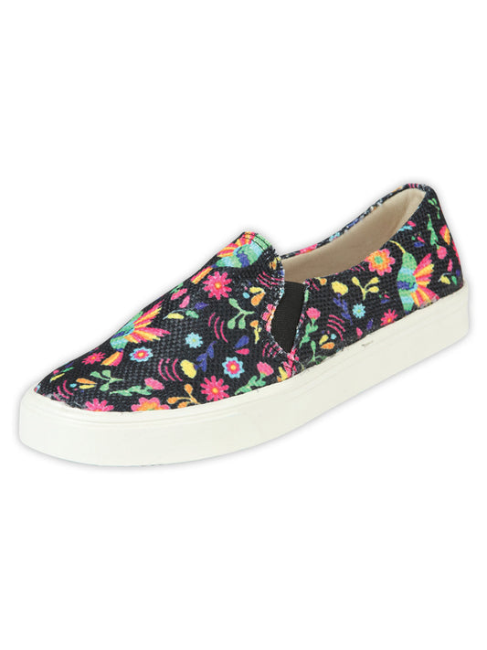 Mexican Artisanal Yute Tennis 50% Cotton, 50% Polyester  Multicolor 604006
