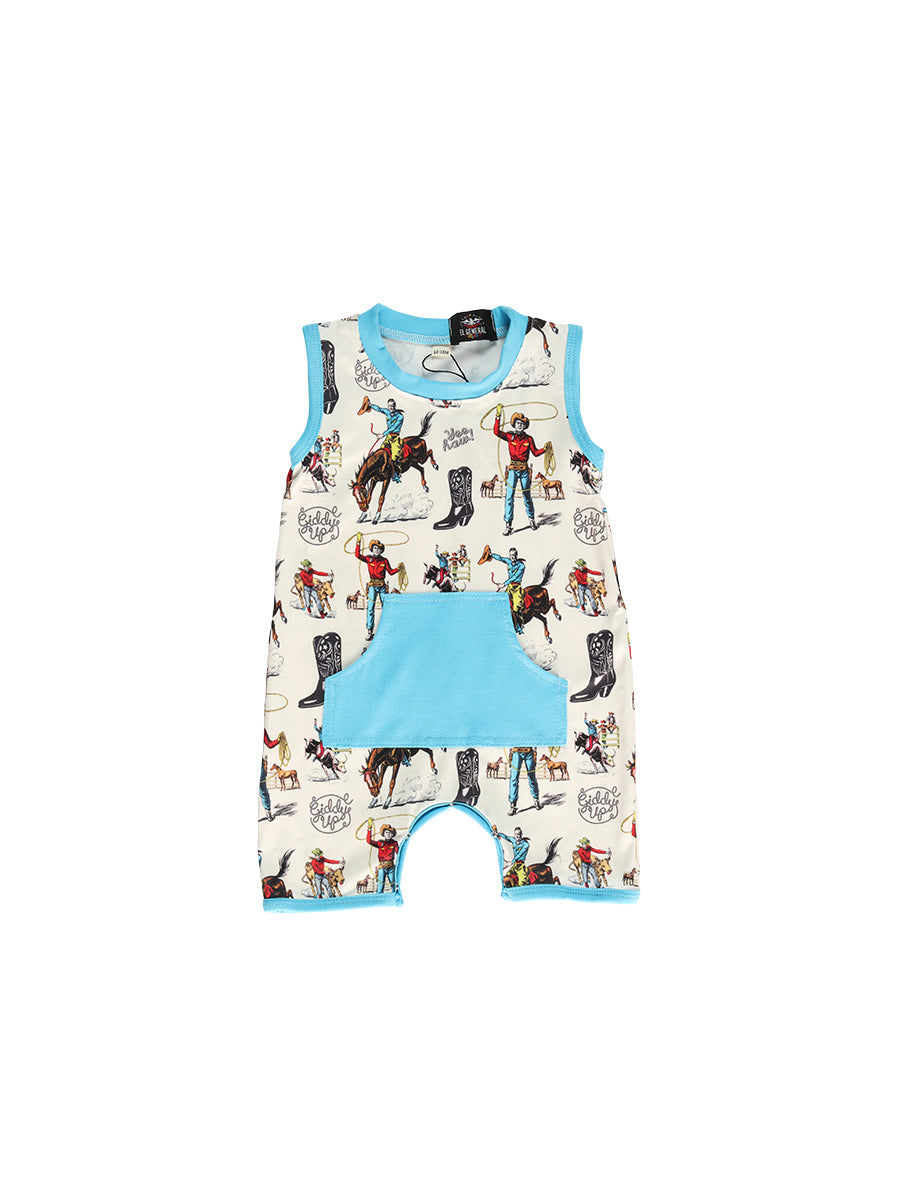 El General Kids Short One Piece- Blue 702017
