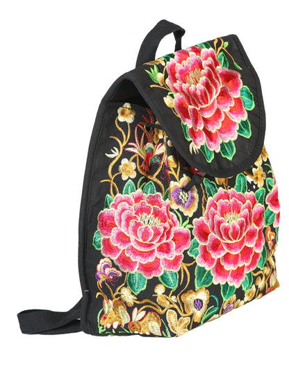 El General Embroidered Backpack-Black/Multicolor 702170