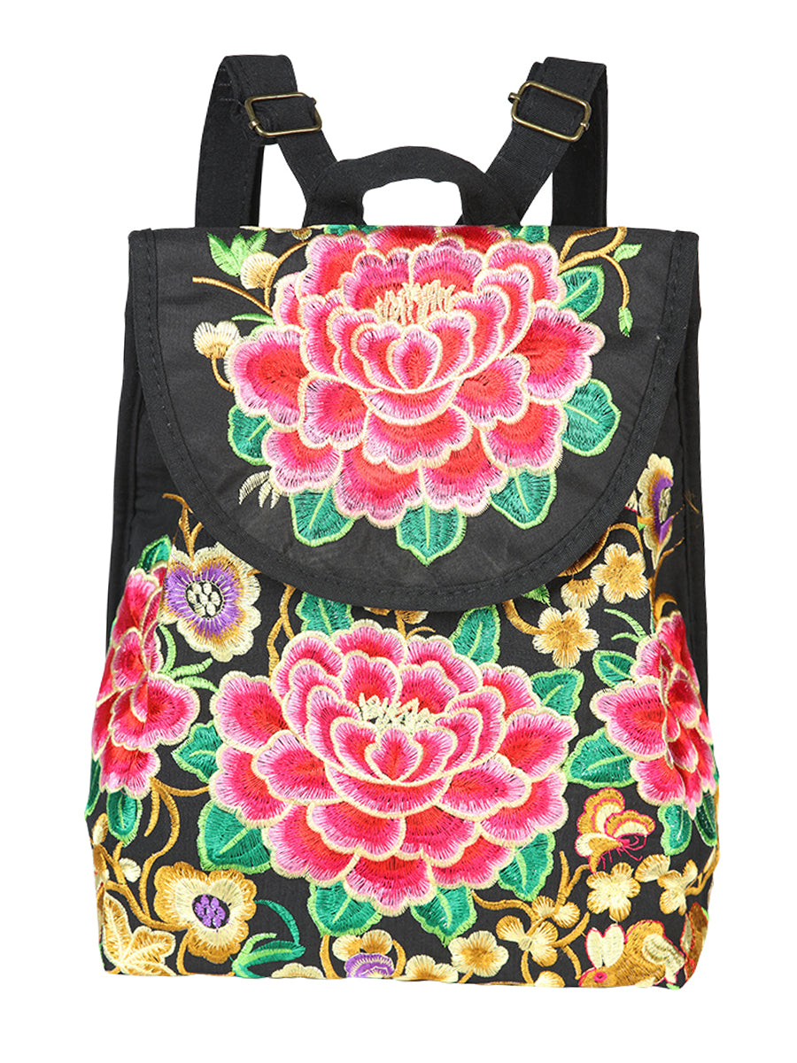 El General Embroidered Backpack-Black/Multicolor 702170