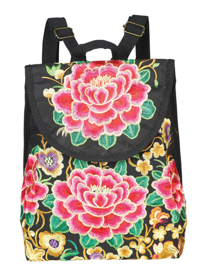 El General Embroidered Backpack-Black/Multicolor 702170