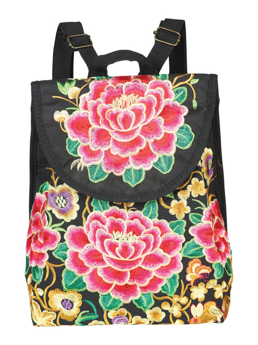 El General Embroidered Backpack-Black/Multicolor 702170