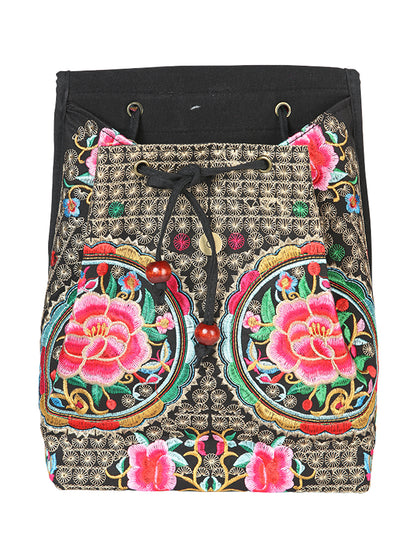 El General Embroidered backpack-Black/Multicolor 702172