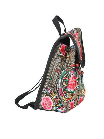 El General Embroidered backpack-Black/Multicolor 702172