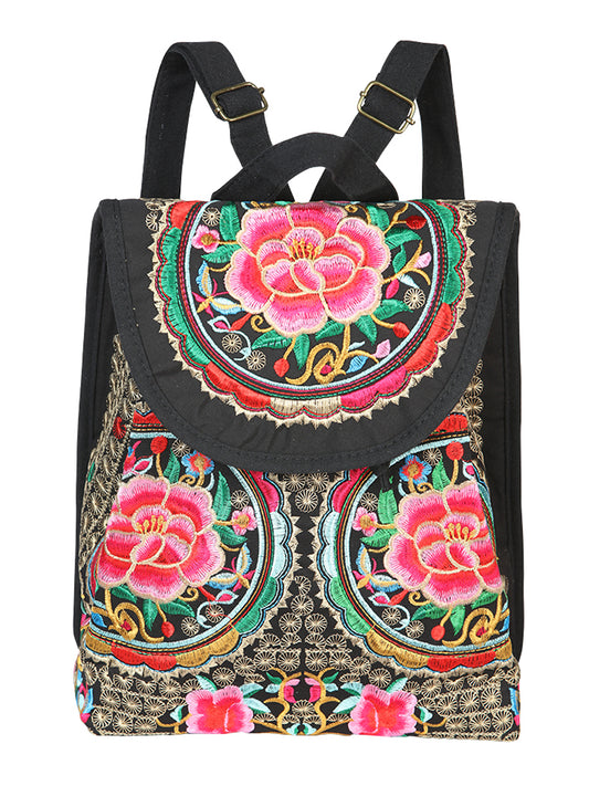 El General Embroidered backpack-Black/Multicolor 702172