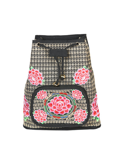 El General Embroidered Backpack-Black/Multicolor 702184