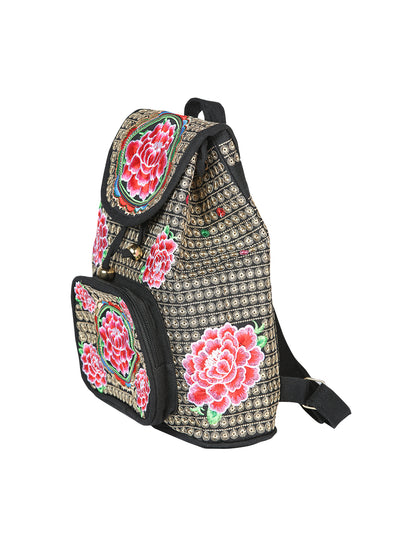 El General Embroidered Backpack-Black/Multicolor 702184