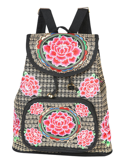 El General Embroidered Backpack-Black/Multicolor 702184